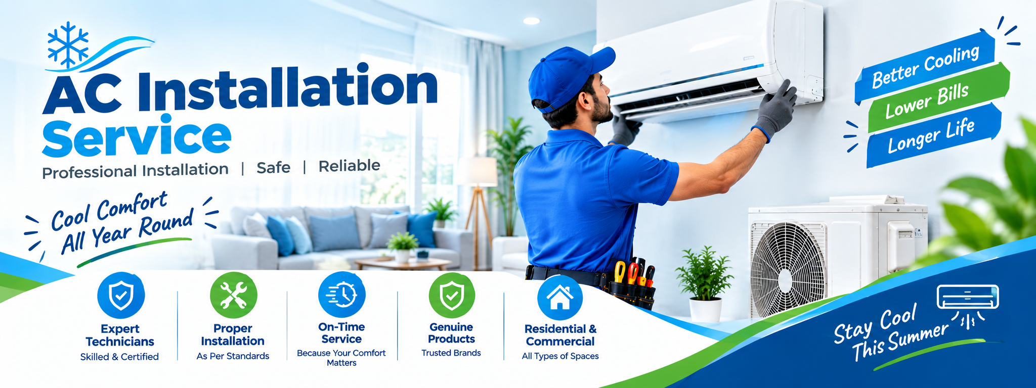 Professional AC Installation Services for Home and Office