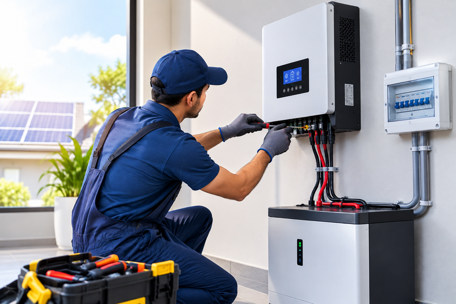 Professional Inverter Installation Service by Smart Clean India