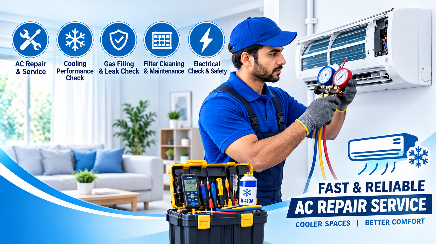Professional AC Repair Service by Smart Clean India
