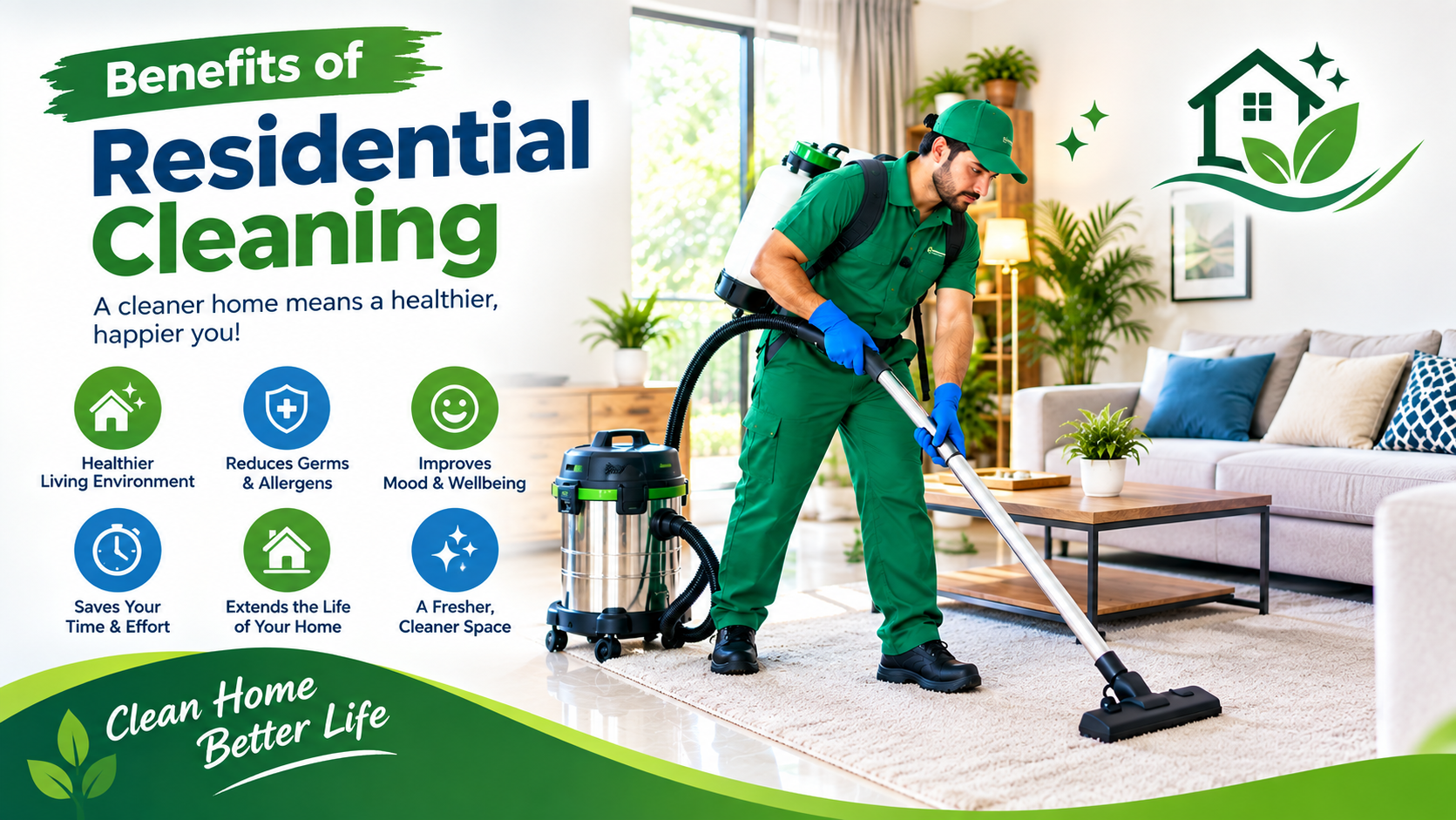 Professional Residential Cleaning Process