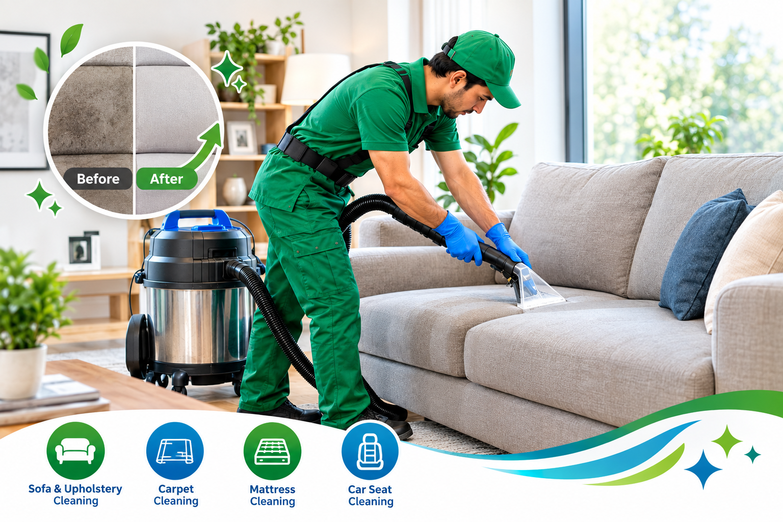 Fabric Sofa Cleaning Service