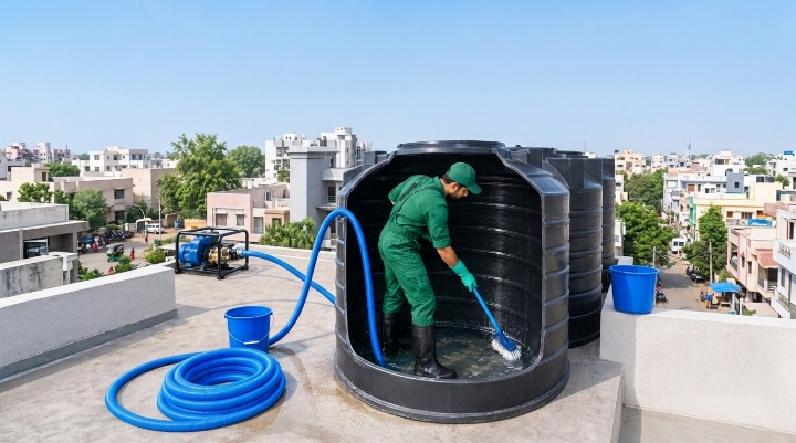 Professional Water Tank Cleaning Service by Smart Clean India