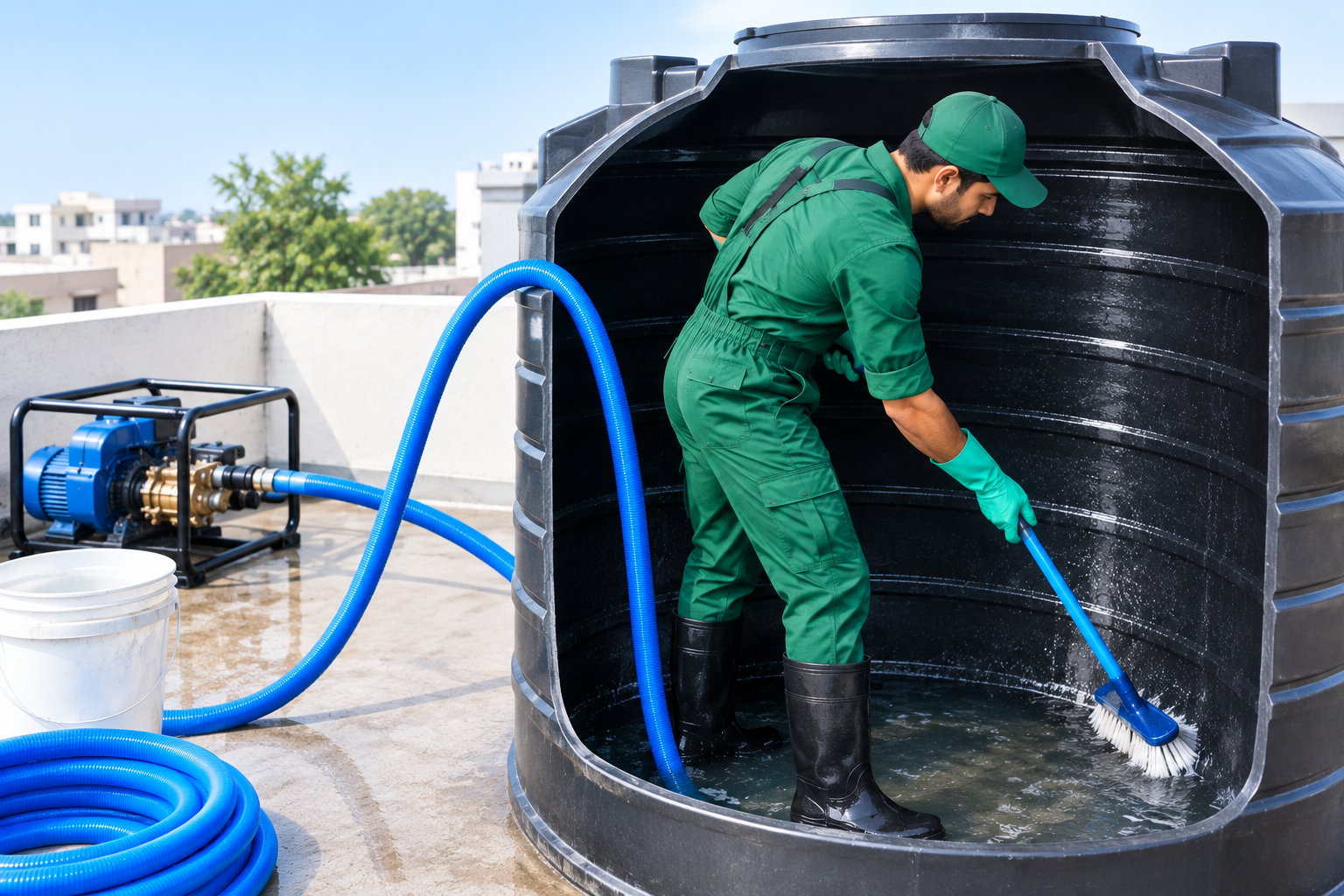 Professional Water Tank Cleaning Service