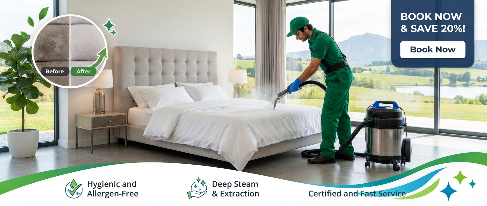 Professional Mattress Cleaning Service by Smart Clean India