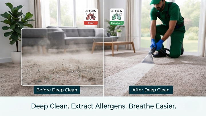 Professional Carpet Cleaning Process