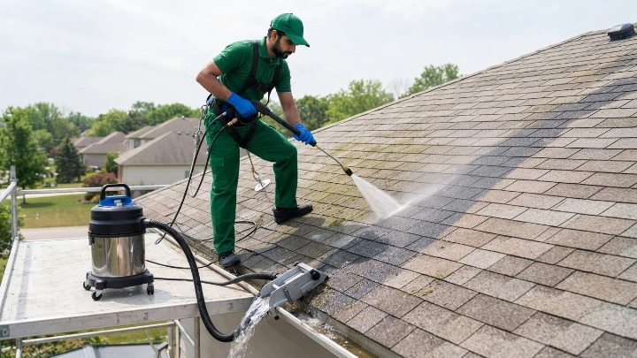 Professional Roof Cleaning Service by Smart Clean India